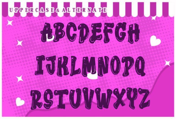 Love Crush Font PNG with transparent background - Preview 1