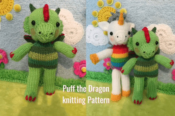 Puff the Dragon Knitting Pattern
