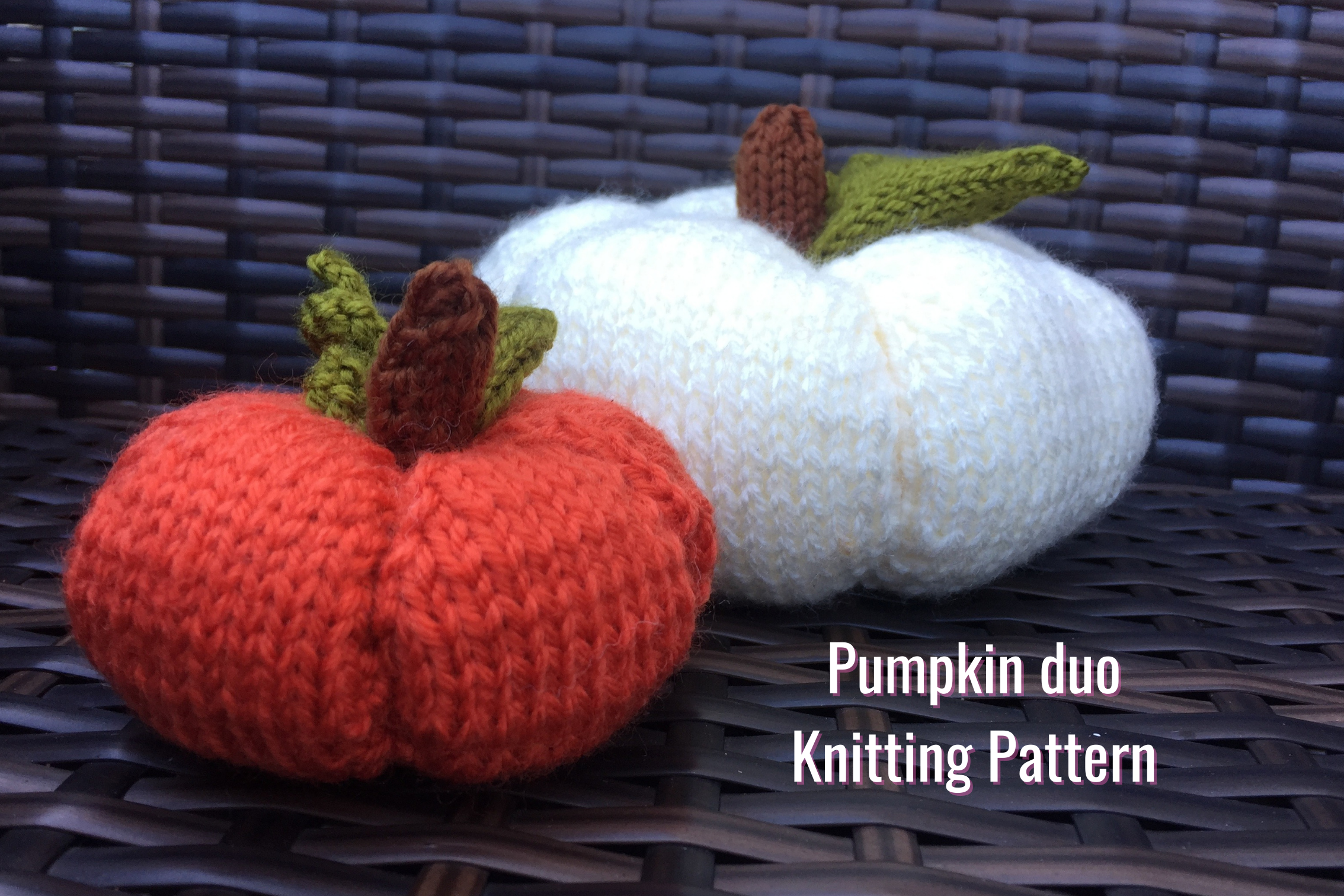 Pumpkin Duo Knitting Pattern