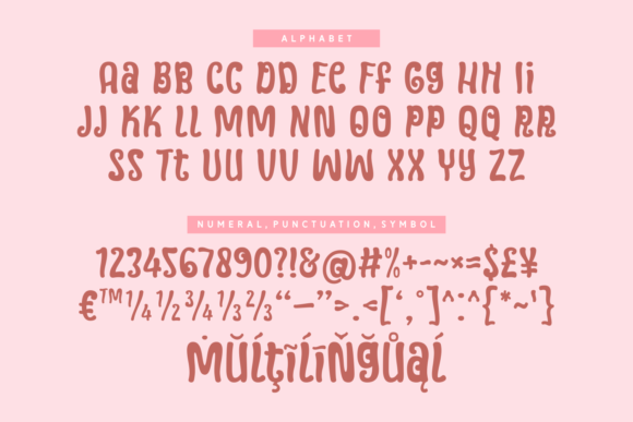 Quirky Lovable Font PNG with transparent background - Preview 4