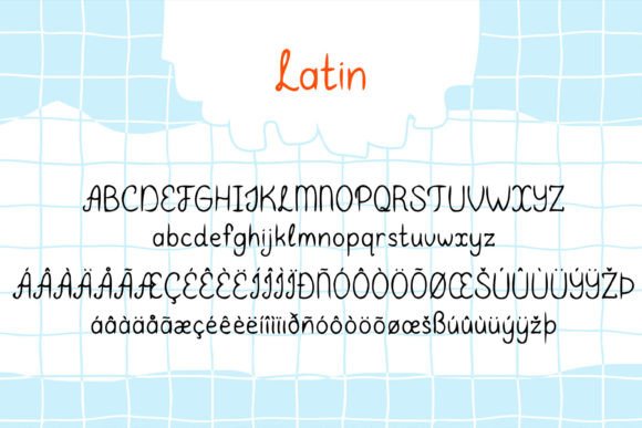 Qundeasy Cf Font PNG with transparent background - Preview 4