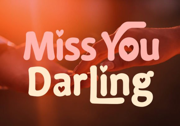 Retro Love Font PNG with transparent background - Preview 2