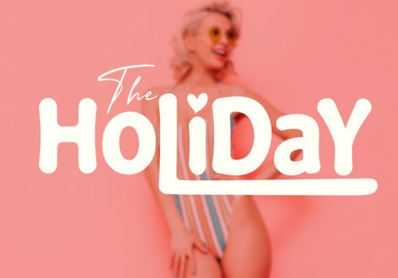 Retro Love Font PNG with transparent background - Preview 3