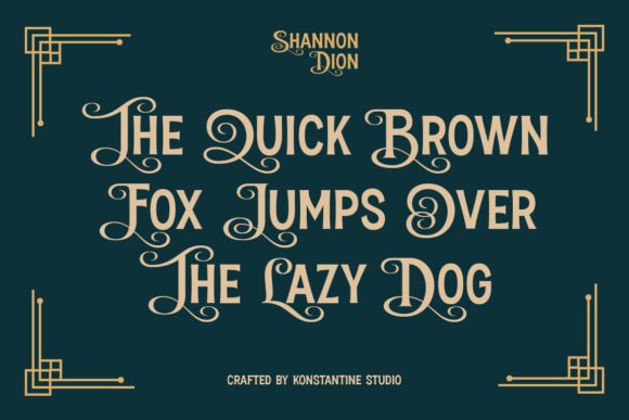 Shannon Dion Font PNG with transparent background - Preview 3