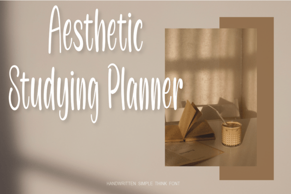 Simple Think Font PNG with transparent background - Preview 3