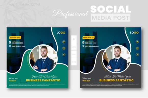Social Media Post Template Graphic by tinmograph · Creative Fabrica