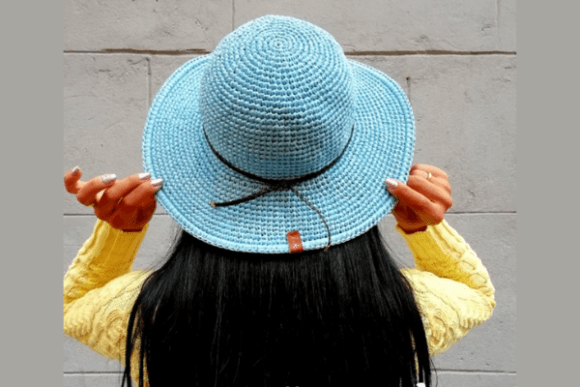 Summer Hat Crochet Pattern Raffia Hat