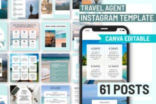 Travel Agent Instagram Canva Templates Graphic by SnapyBiz · Creative ...