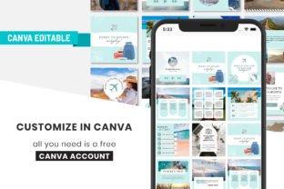 Travel Agent Instagram Canva Templates Graphic by SnapyBiz · Creative ...