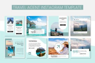 Travel Agent Instagram Canva Templates Graphic by SnapyBiz · Creative ...