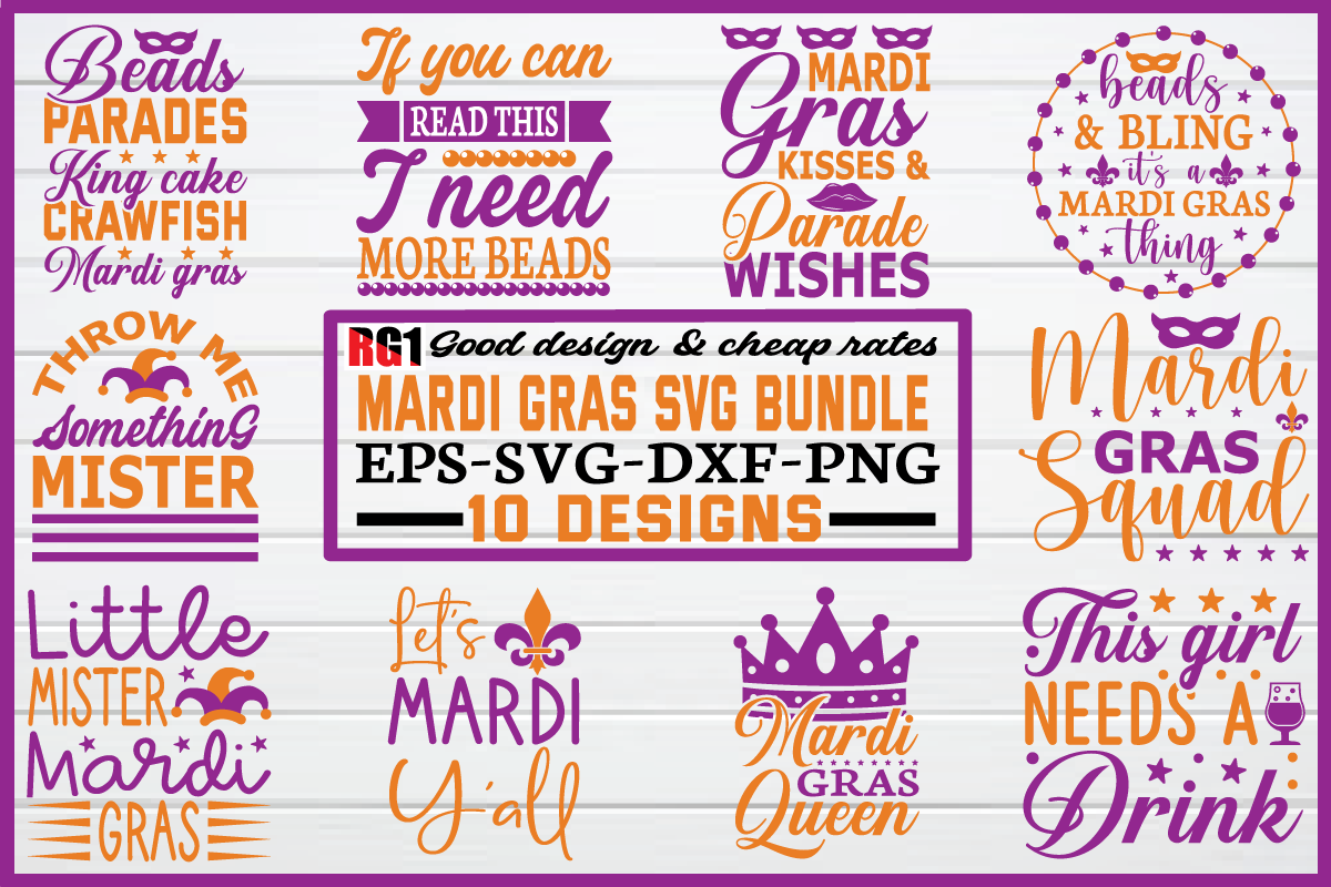 Mardi Gras Svg Bundle Graphic by smart design · Creative Fabrica