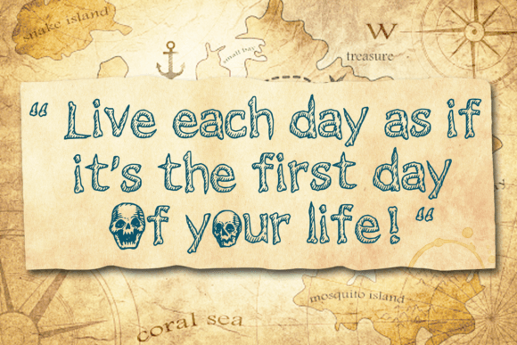 Old Skull Font PNG with transparent background - Preview 2