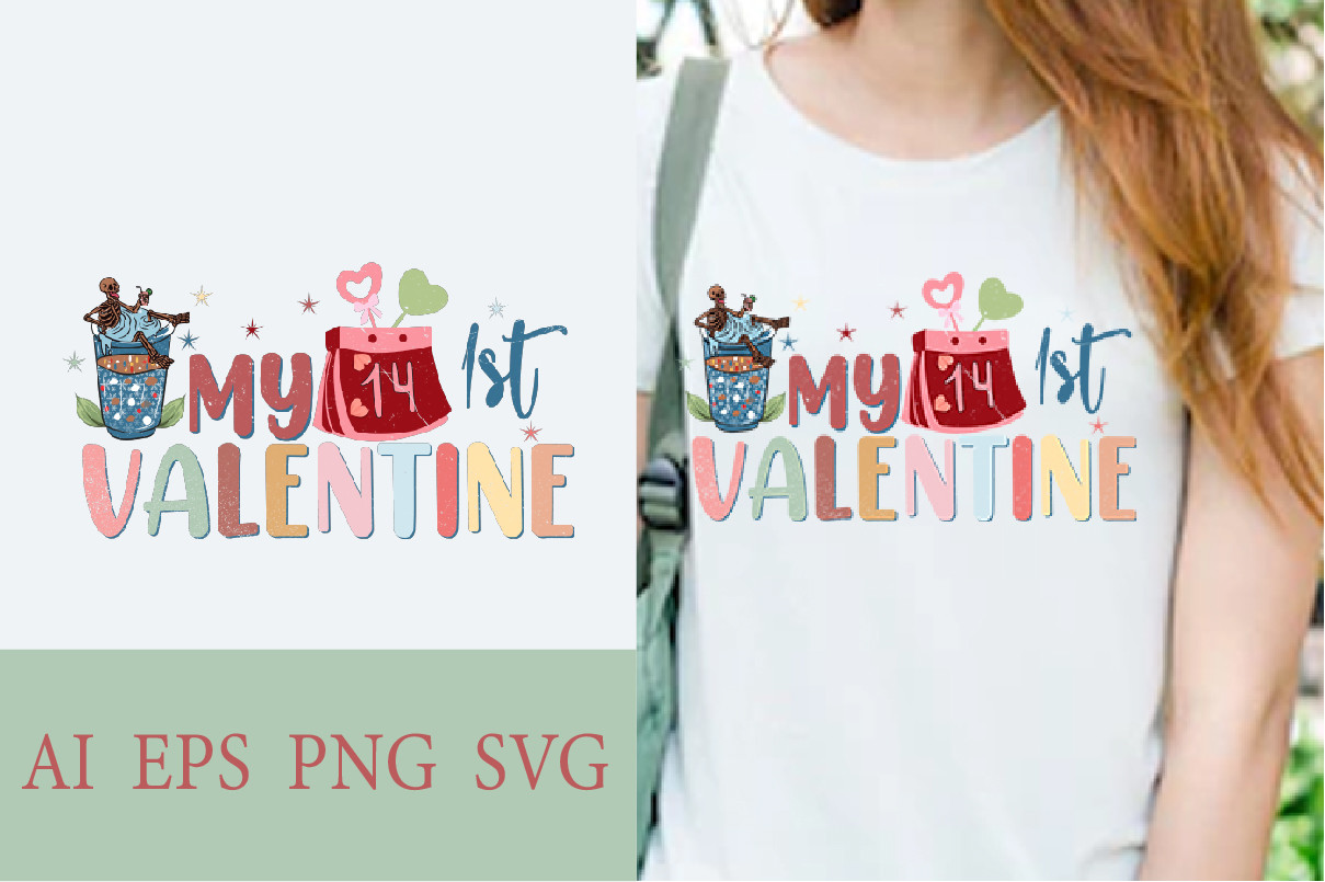Retro Valentine's Day Sublimation Design Graphic by sksham360 ...