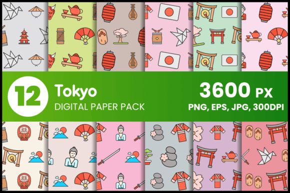 Digital Paper Set Graphic by fromporto · Creative Fabrica