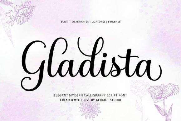Gladista Script & Handwritten Font By Attract Studio