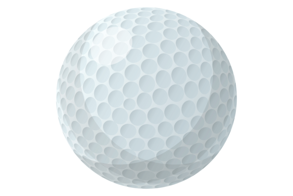 Golf Ball Cartoon Icon. Outdoor Hobby Ga Grafika Ilustracje do Druku Przez onyxproj
