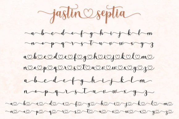 Jastin Septia Font PNG with transparent background - Preview 6