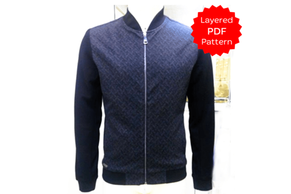 Men's Bomber Jacket Pdf Sewing Pattern