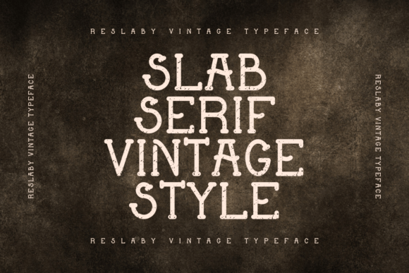 Reslaby Font PNG with transparent background - Preview 1
