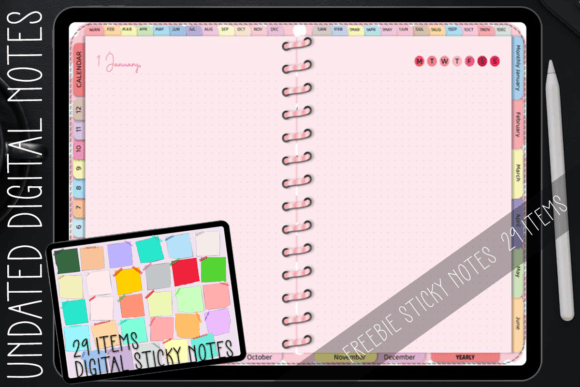 Undated Digital Notes ,Expense ,Weight - Printable