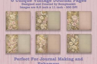 Vintage Junk Journal Pages Graphic by Creative Templates Den · Creative ...