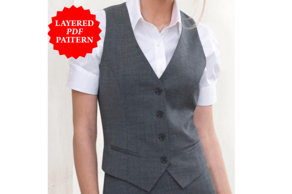 Women's Waistcoat Pdf Sewing Pattern