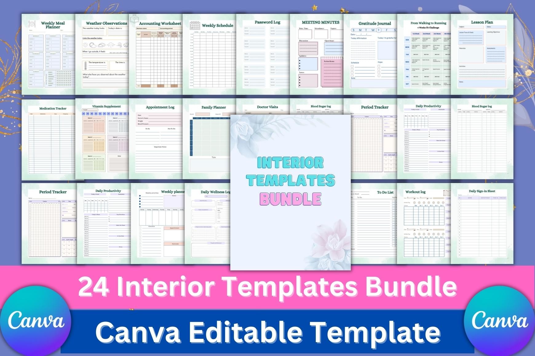 24 Editable Canva Template Bundle KDP Graphic by munjixpro · Creative ...