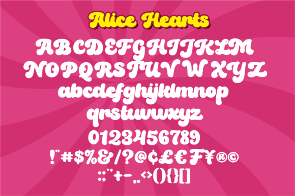 Alice Heart Font - Preview 2