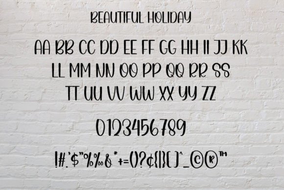 Beautiful Holiday Font - Preview 3