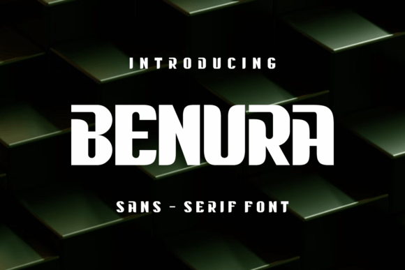 Benura Font PNG with transparent background - Preview 1