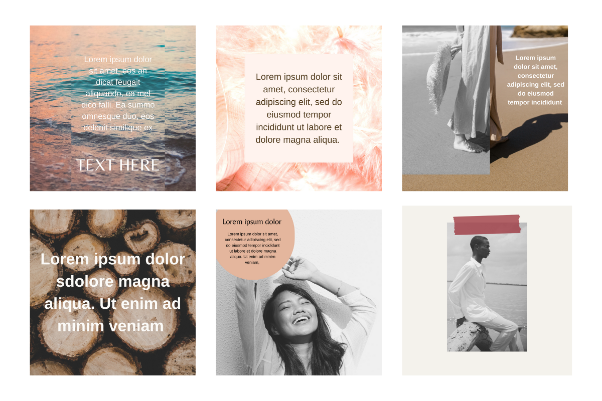 Boho Minimal Instagram Templates CANVA Graphic by Come Cosi Design ...