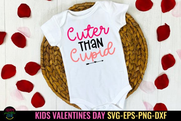 Cuter Than Cupid I Kids Valentines SVG