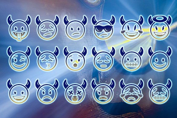 Devil Emoji Font - Preview 1