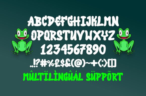 Funny Frog Font - Preview 1