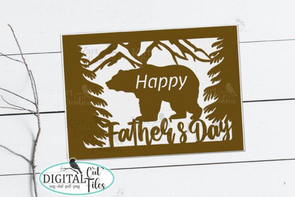 Happy Fathers Day Card Svg Graphics