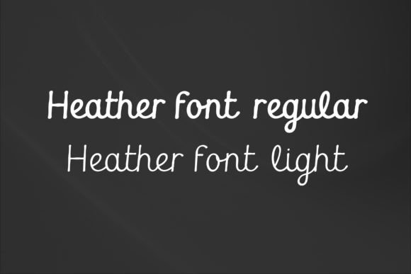 Heather Font - Preview 1