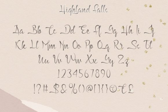 Highland Falls Font PNG with transparent background - Preview 3