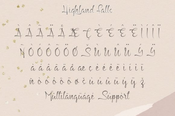 Highland Falls Font PNG with transparent background - Preview 5
