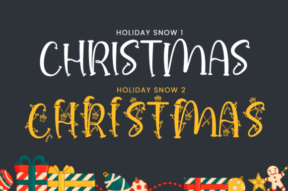 Holiday Snow Font - Preview 2