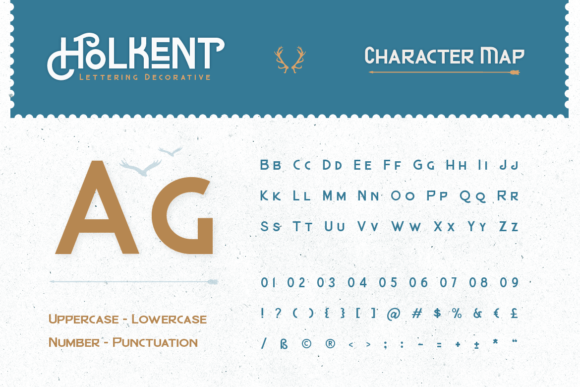 Holkent Font PNG with transparent background - Preview 1