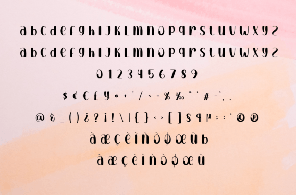 Home Display Font PNG with transparent background - Preview 6
