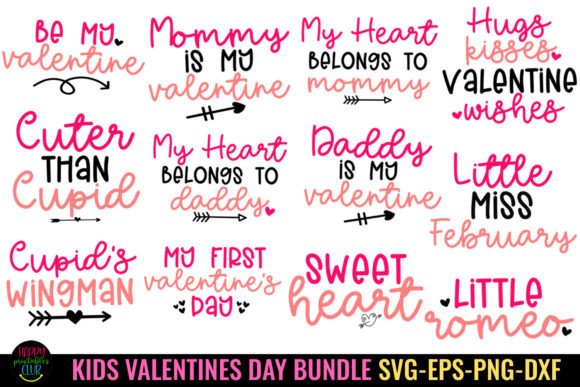 Kids Valentines SVG Bundle I Valentines