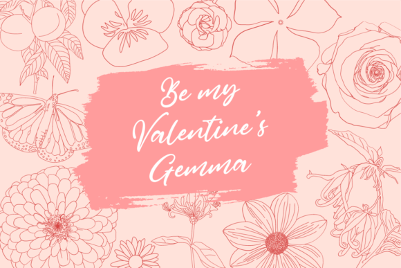 Love Firganta Font PNG with transparent background - Preview 1