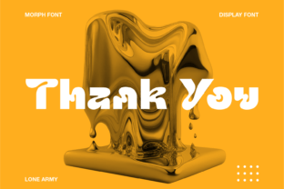 Morph Font by Lone Army · Creative Fabrica