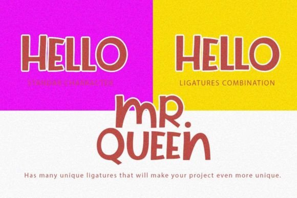 Mrqueen Font font preview - 5