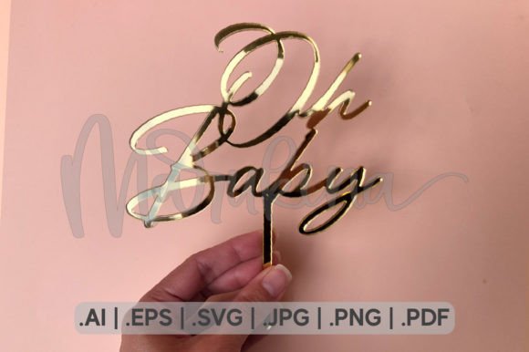 OH BABY CLASSIC CAKE TOPPER