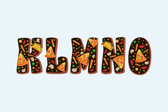 Pasto Pizzeria Font PNG with transparent background - Preview 3