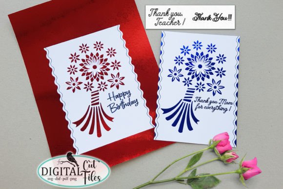 Pop Up Cards Bundle Svg Birthday Mothers Graphics