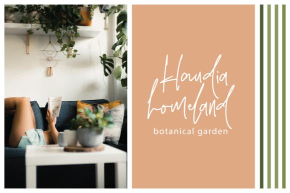 Qinderia Signature Font PNG with transparent background - Preview 1