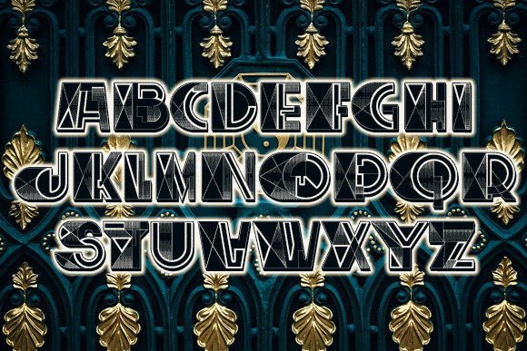 Relic Font PNG with transparent background - Preview 1